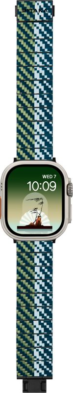 Ремешок Pitaka Wind для Apple Watch, 38/49 мм, карбон, черный