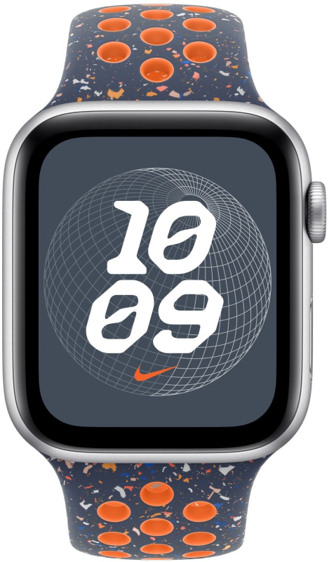 Ремешок Apple 46 мм Nike Sport Band, цвета «синее пламя», размер M/L