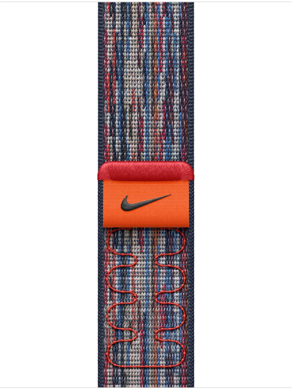 Ремешок Apple Nike Sport Loop 42 мм, синий/красный