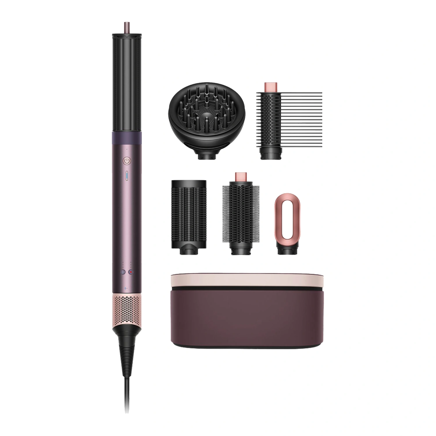 Стайлер Dyson Airwrap HS09 Co-anda 2x янтарный, пыльно-розовый (Подарочный кейс для хранения)