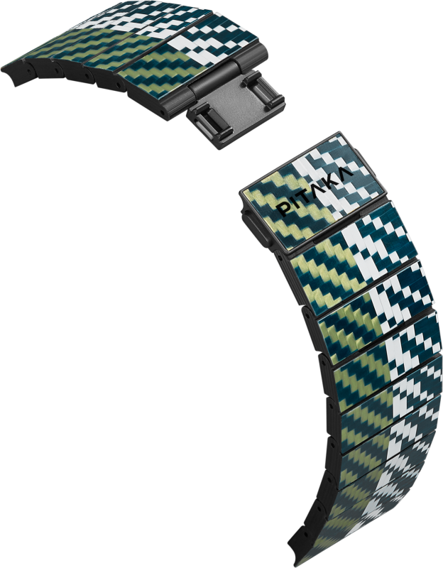 Ремешок Pitaka Wind для Apple Watch, 38/49 мм, карбон, черный