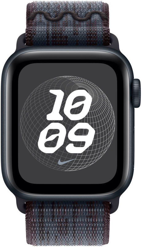 Ремешок Apple Nike Sport Loop 42 мм, черный/синий
