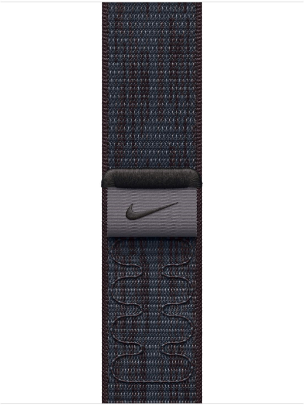Ремешок Apple Nike Sport Loop 42 мм, черный/синий