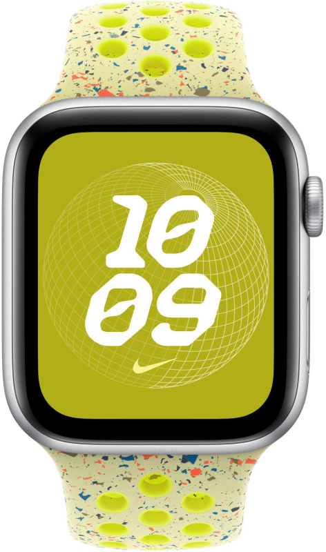 Ремешок Apple 46 мм Nike Sport Band, цвета «электрический всплекс», размер M/L