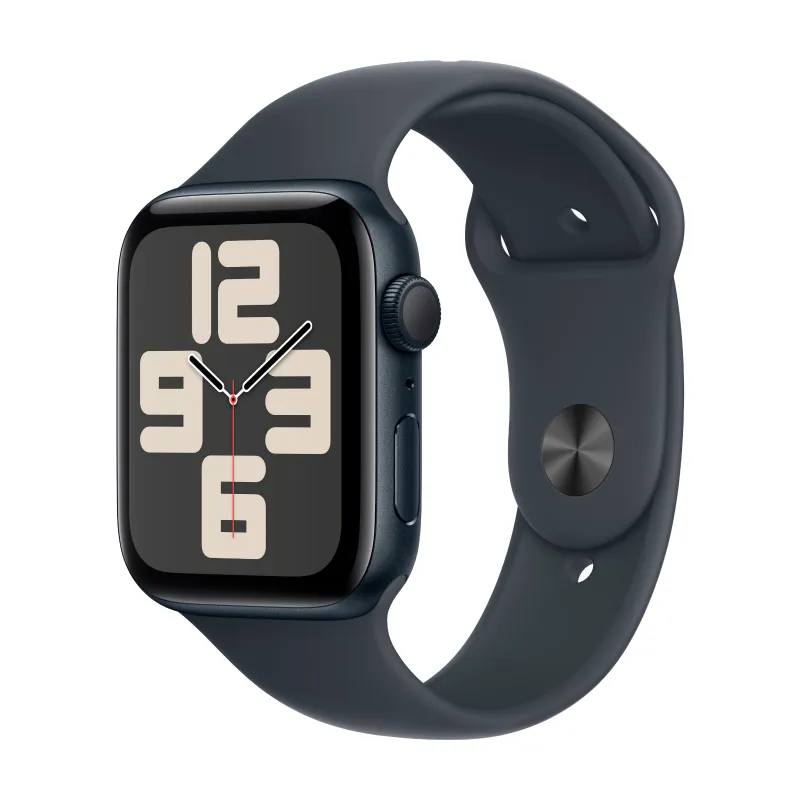 Apple Watch SE (2024) 44mm GPS Midnight Aluminium Case Midnight Sport Band (Темная ночь) M/L