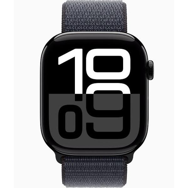 Смарт-часы Apple Watch Series 10 46mm Jet Black Aluminium Case with Ink Sport Loop, размер Regular