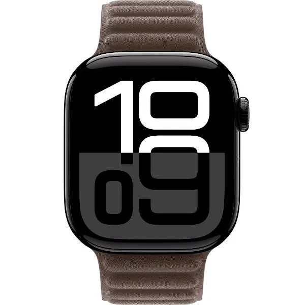 Смарт-часы Apple Watch Series 10 42mm Jet Black Aluminum Case with Dark Taupe Magnetic Link, размер S/M