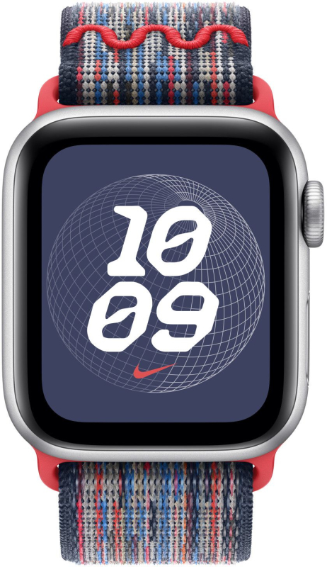 Ремешок Apple Nike Sport Loop 42 мм, синий/красный