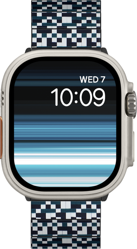 Ремешок Pitaka Mosaic для Apple Watch, 38/49 мм, карбон, черный