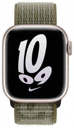 Спортивный ремешок Nike для Apple Watch 41 мм «зелёная секвойя»