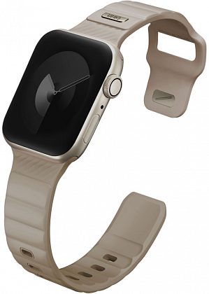 Ремешок Uniq Stride Rubber для Apple Watch 38/41 мм, силикон, бежевый