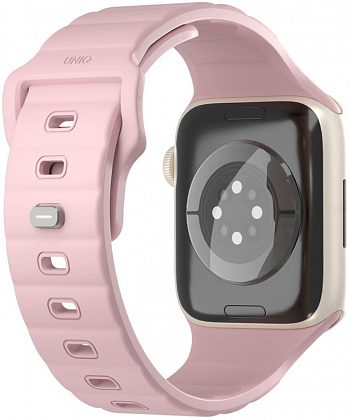 Ремешок Uniq Stride Rubber для Apple Watch 38/41 мм, силикон, розовый